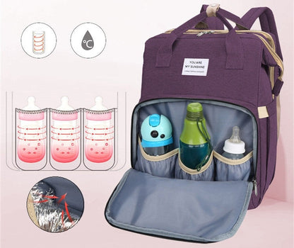 Baby Multifunctional Diaper Nappy Bag Bed