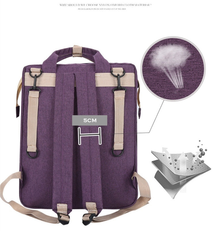 Baby Multifunctional Diaper Nappy Bag Bed