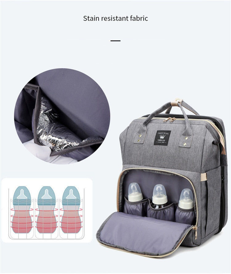 Baby Multifunctional Diaper Nappy Bag Bed