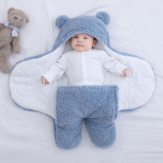 Baby Ultra-Soft Fluffy Fleece Receiving Blanket Infant Swaddle