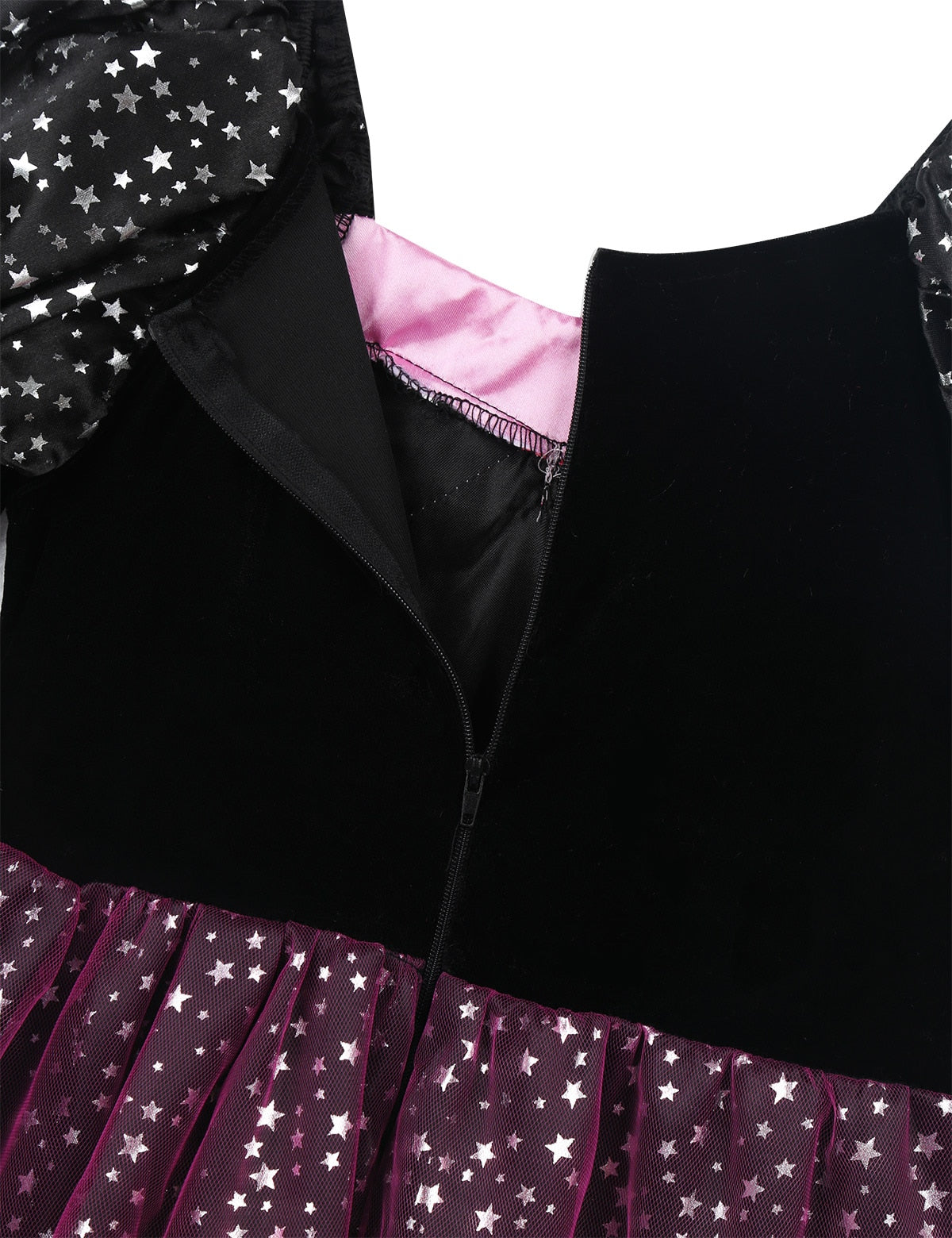 Girls Witch Halloween Costume Dress & Accessories (Age 3Y-10Y)