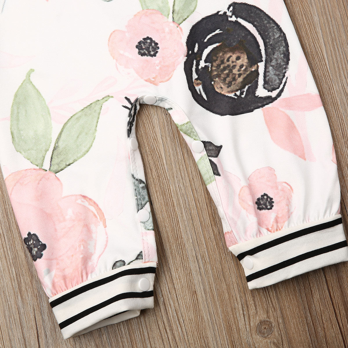 Baby Girls Floral Print Jumpsuit Babygro (Age 3m-12m)