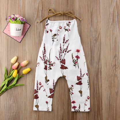 Girls Floral Print Jumpsuit (Age 12M-5YRS)