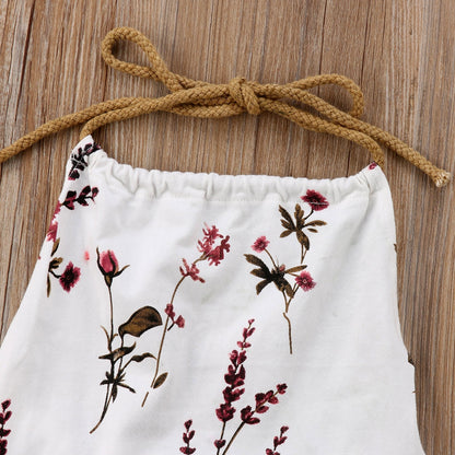 Girls Floral Print Jumpsuit (Age 12M-5YRS)