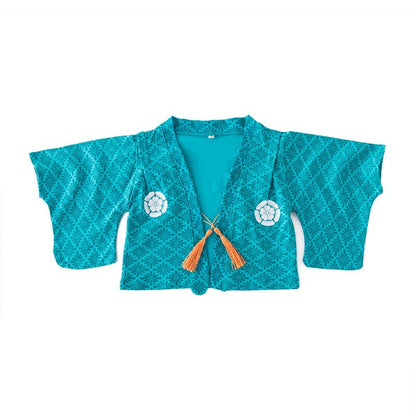 Baby Blue Japanese Style Kimono & Jumpsuit Set (Age Newborn - 3yrs)