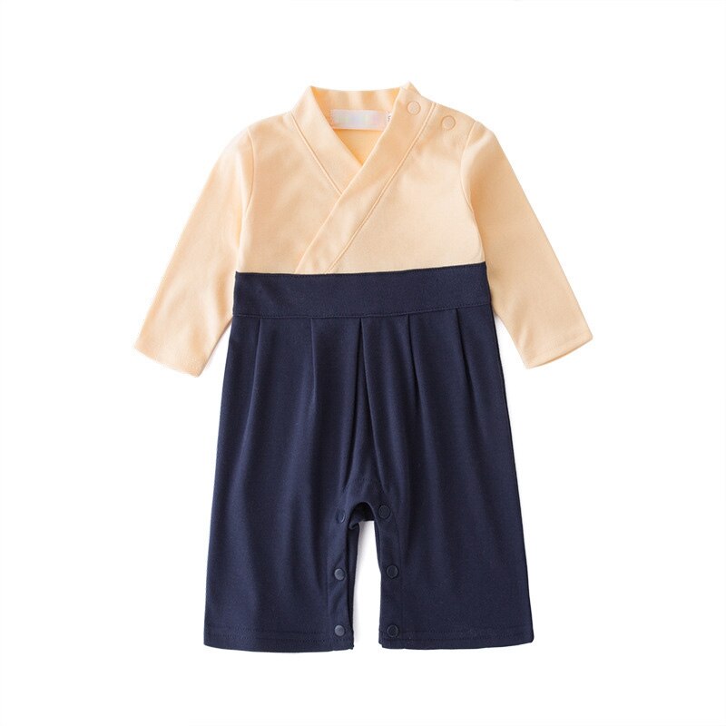 Baby Blue Japanese Style Kimono & Jumpsuit Set (Age Newborn - 3yrs)