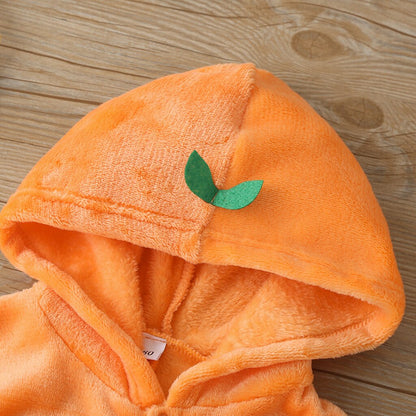 Baby / Toddler Pumpkin Cloak Halloween Costume (Age 9M-3YRS)