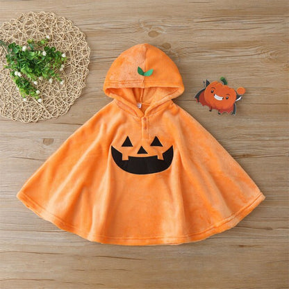 Baby / Toddler Pumpkin Cloak Halloween Costume (Age 9M-3YRS) Orange