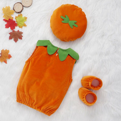 Baby Boys / Girls Pumpkin Halloween Costume (Age 6M-3Y)