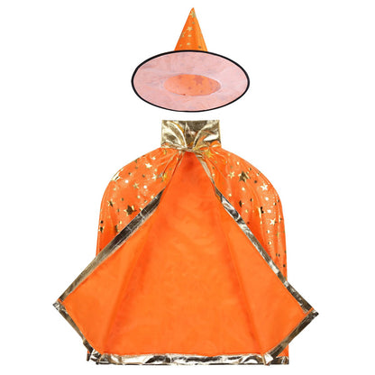 Kids Wizard Costume Cloak & Hat