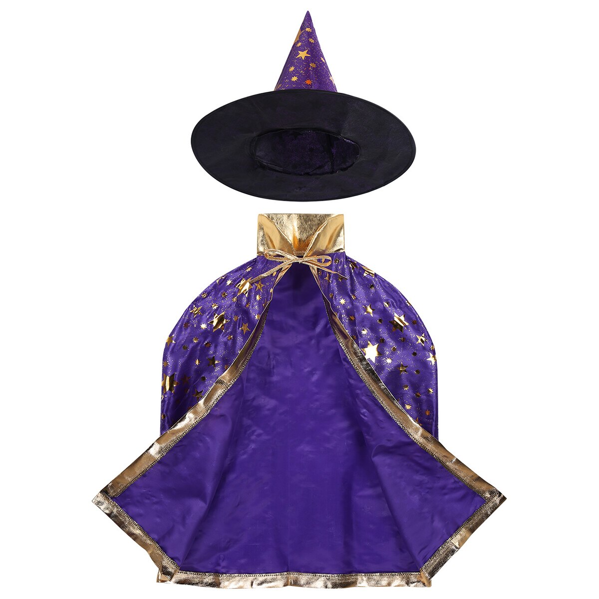 Kids Wizard Costume Cloak & Hat