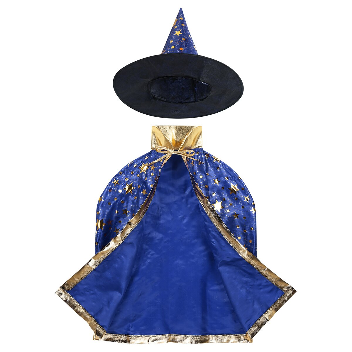 Kids Wizard Costume Cloak & Hat