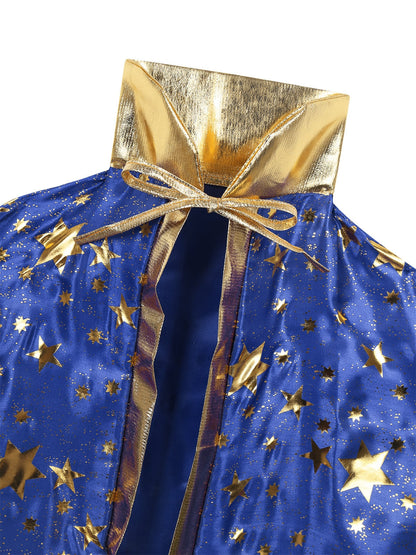 Kids Wizard Costume Cloak & Hat