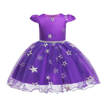 Girls Witch Halloween Costume Tulle Dress & Hat (Age Newborn-8YRS)