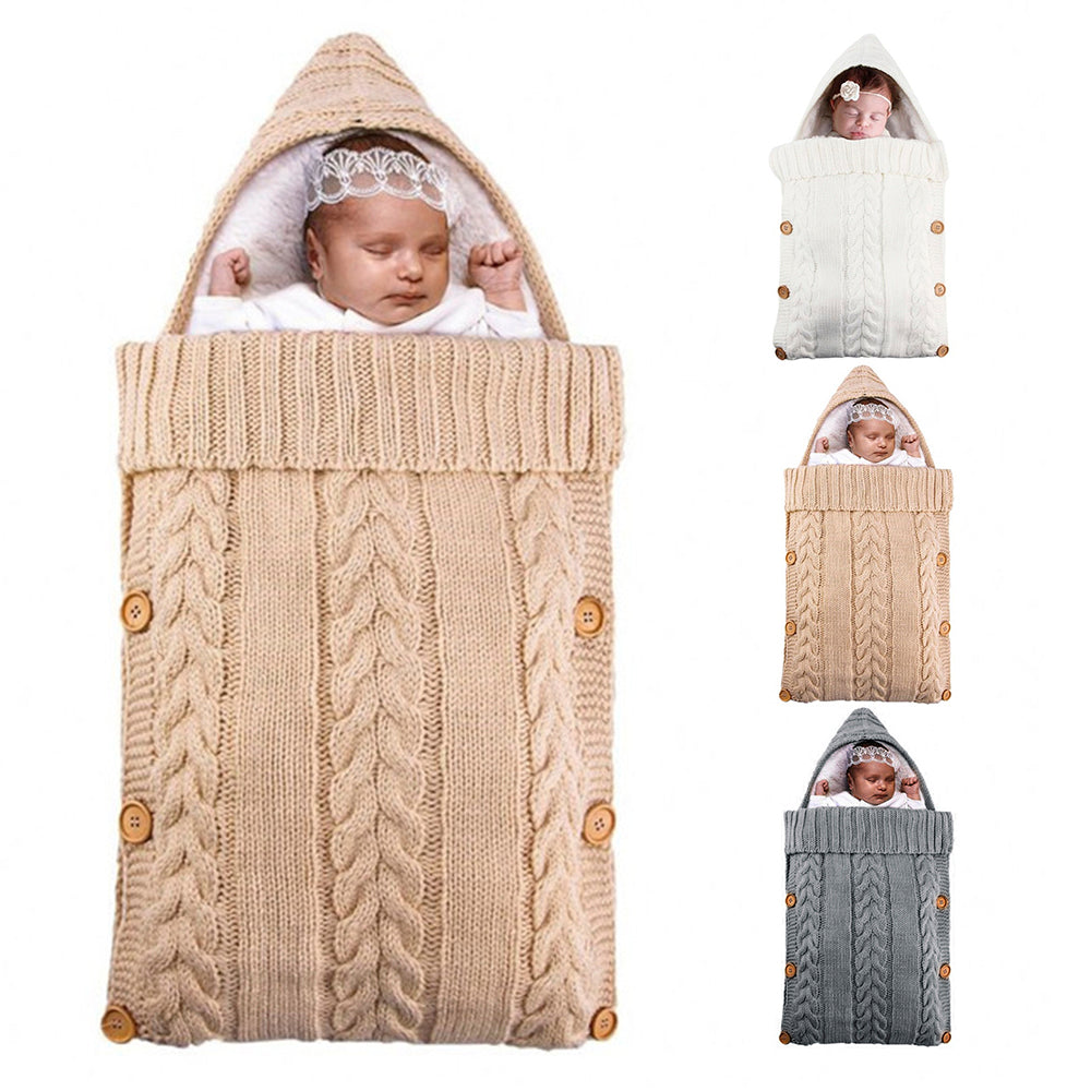 Baby Knitted Sleeping Swaddle Bed