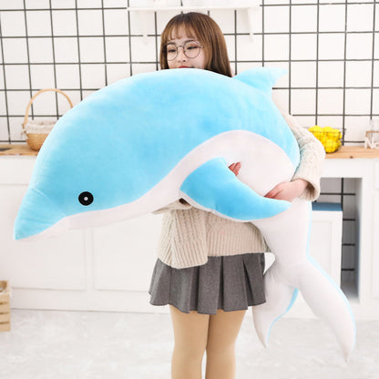 Large Plush Dolphin Pillow Stuffed Toy 30-140cm