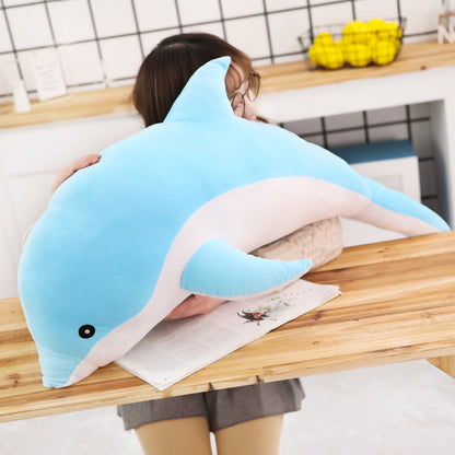 Large Plush Dolphin Pillow Stuffed Toy 30-140cm