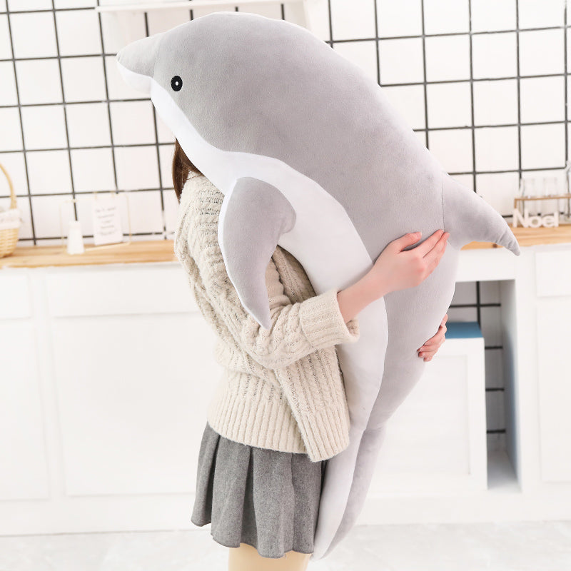 Large Plush Dolphin Pillow Stuffed Toy 30-140cm
