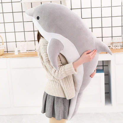 Large Plush Dolphin Pillow Stuffed Toy 30-140cm