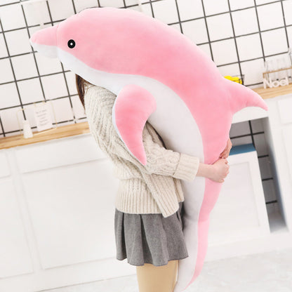 Large Plush Dolphin Pillow Stuffed Toy 30-140cm